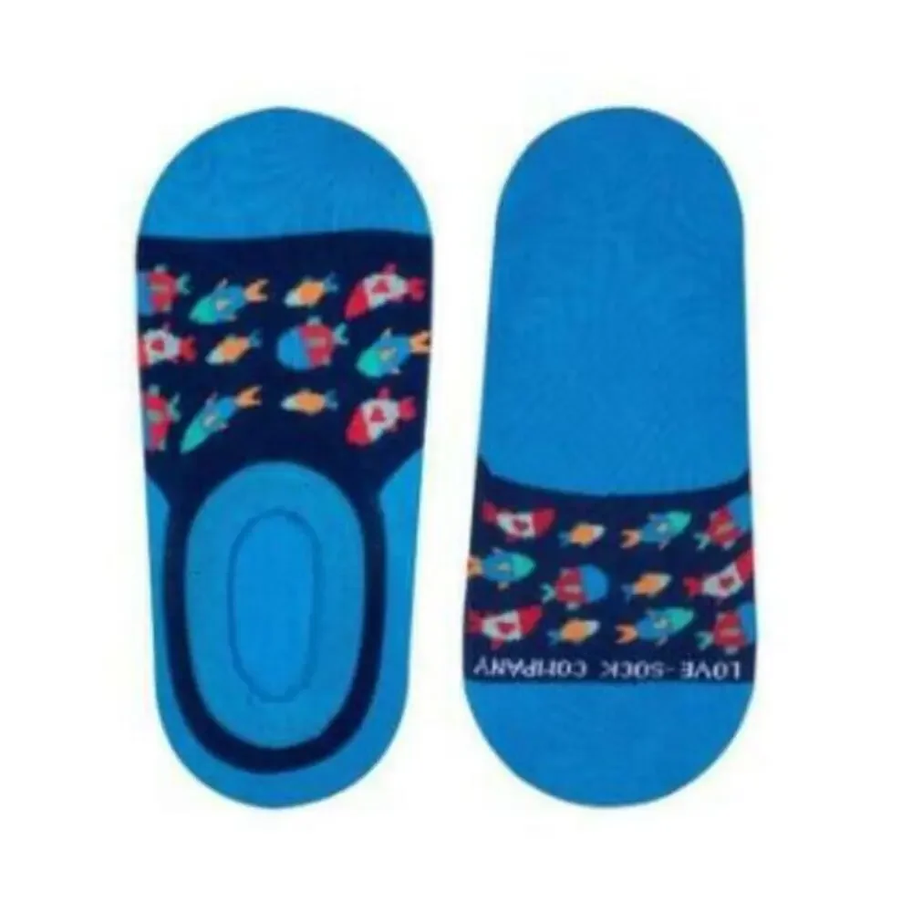 Love Sock Company Women's Multicolor W-Cottom No-Show Socks Pack of 3